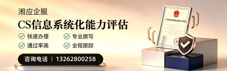 陕西CS信息系统化能力评估申报服务